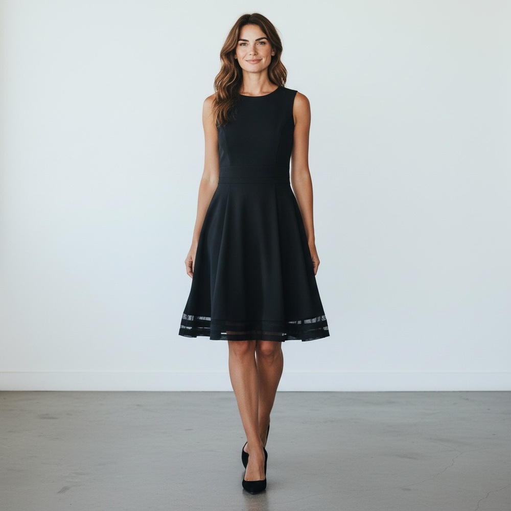 Calvin Klein Black Sleeveless Dress